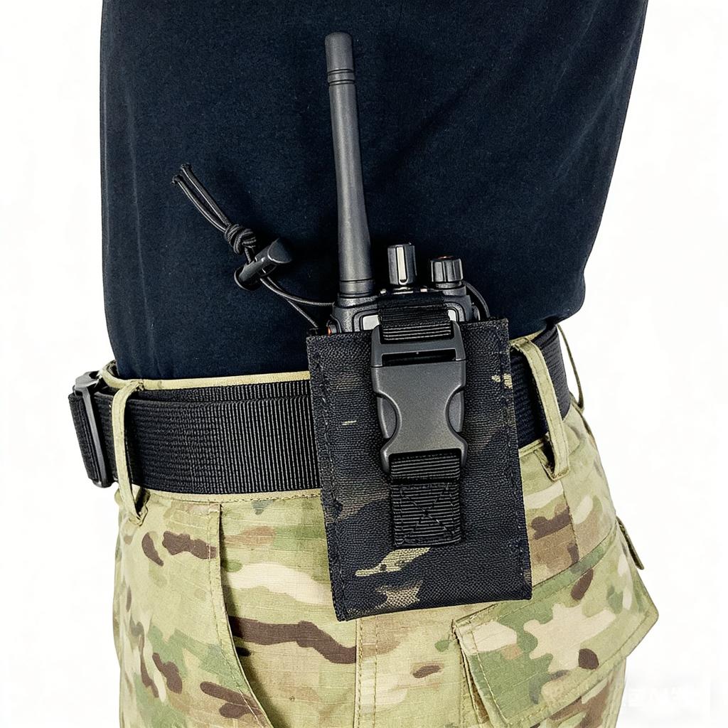 Tactical Walkie Talkie Pouch Oxford Molle Radio Pouch Holder Pocket Portable Outdoor Hunting Sports Waist Bag Interphone Holster