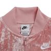 Nike Letter Embroidered Casual Stand Collar Loose Short Jacket Kids jackets Pink DJ5819-630