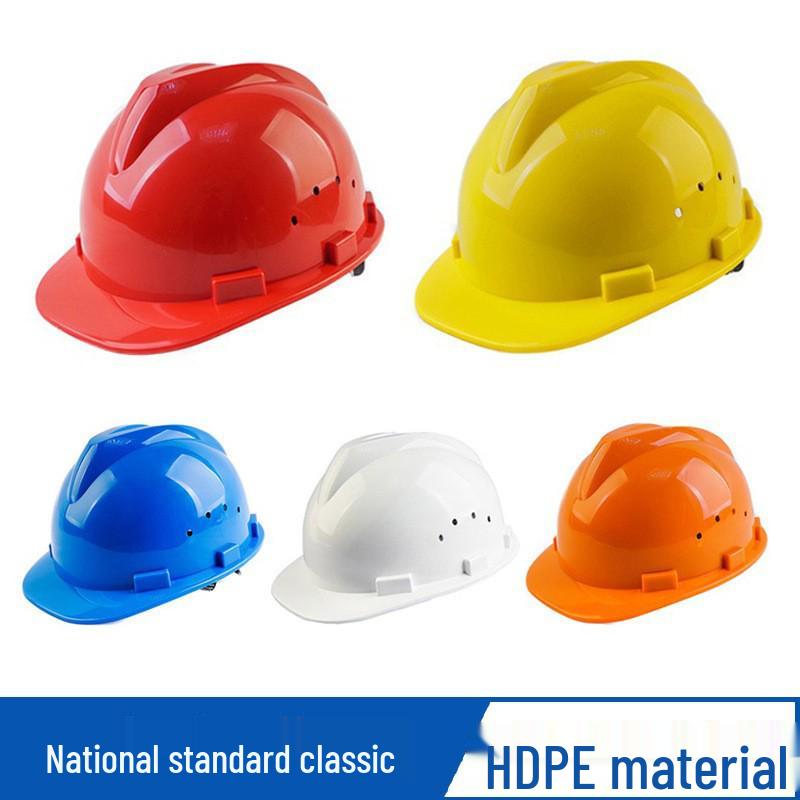 V-Shaped ABS Fiberglass Safety Helmet with Breathable Design and Custom Logo Printing
