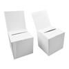 Light Brightness Lightweight Ballot Box Ballot Box Donation Box Lightweight White Corrugated Paper Donation Box