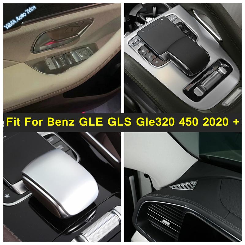Window Lift / Gear Shift Box / Dashboard Air AC Vent Frame Cover Trim Accessories For Mercedes-Benz GLE GLS Gle320 450