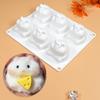Mostsom 3D Hamster Shape Silicone Mold Cake Baking Molds for Dessert Cake Mousse Heart Shape Molds for Making Handmade Soap Making Chocolate Mould
