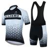 Salexo 2025 Cycling Clothes Summer Men Cycling Jersey Set Triathlon Riding Bike MTB Bib Pants Suit Short Sleeve Cycling Clothing