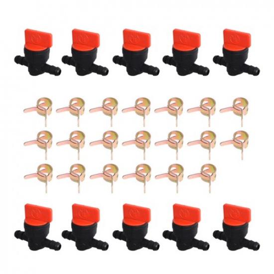 10 x 1/4" In-Line Straight Fuel Gas SHUT-OFF / CUT-OFF VALVES Lawn Mower