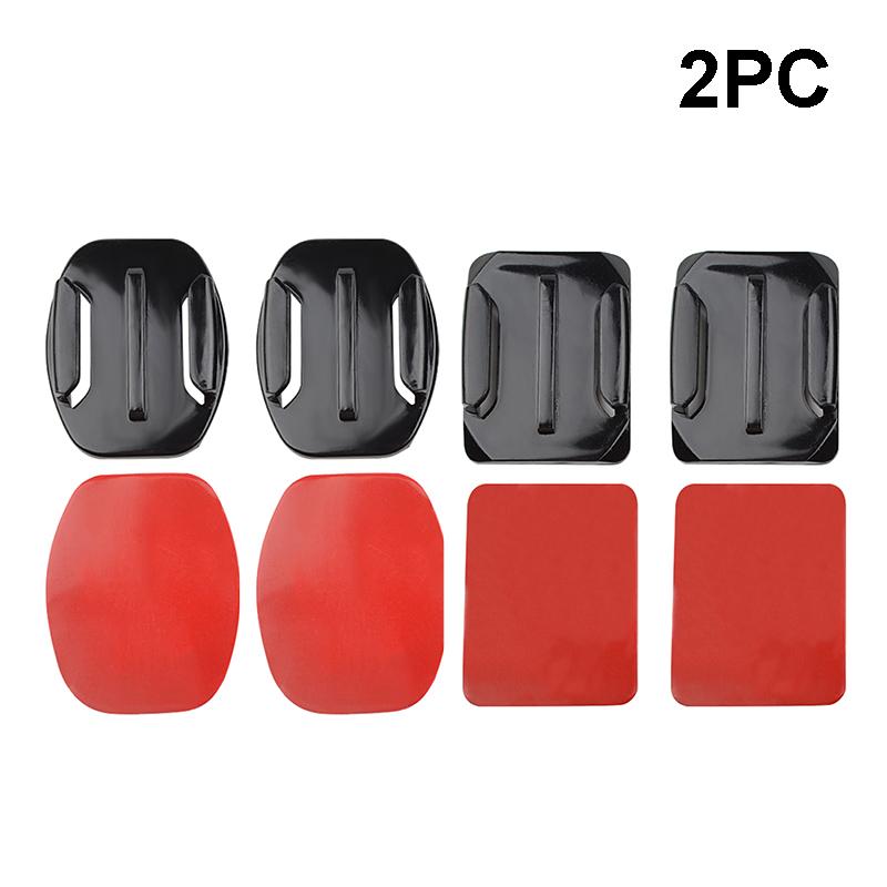 Curved Flat 3M Adhesive Mounts Sticker Mount Set For GoPro Hero 10 9 8 7 6 6 Xiaomi Yi 4K SJCAM Go Pro Action Camera Accessories