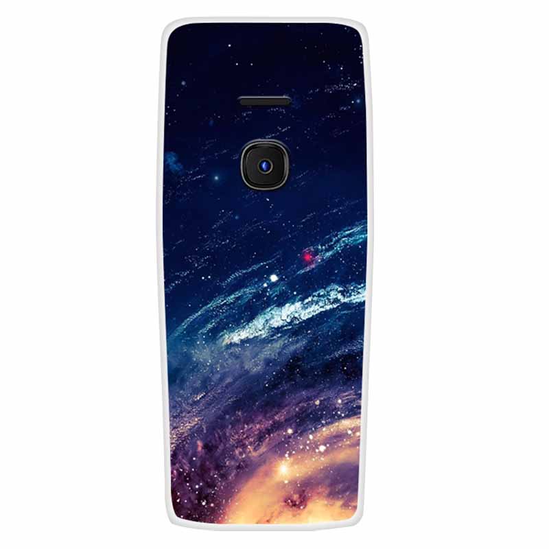 For Nokia 8210 4G Case Soft Silicone Space Landscape Covers for Nokia 6300 4G Cases Colorful Bumpers Cat Phone Protective Bags