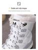 2025 Women's Fleece-Lined Winter Hiking Boots: Durable, Wear-Resistant High-Tops for Outdoor Adventures