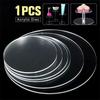2Mm Clear Extruded Circle Acrylic Discs Plexiglass Sheet For Picture Frames Round Cake Disks Holders Diy Craft Bake Goods Tool