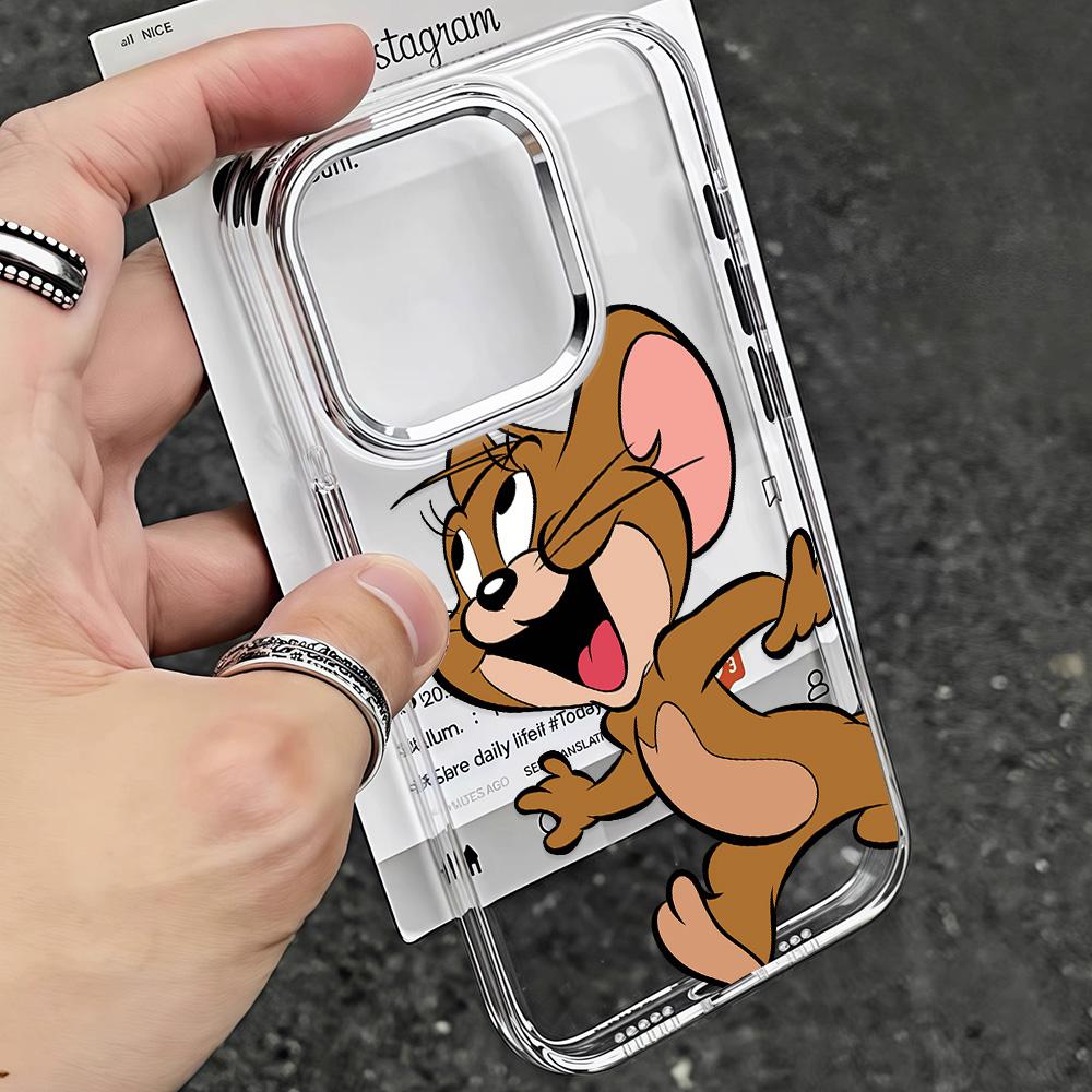Cartoon T-Tom And J-Jerry Cute Phone Case For Samsung Galaxy A56 A36 A26 A55 A35 A16 A54 A34 A25 A24 A15 A14 A73 A53 A33 4G 5G