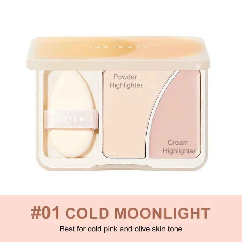 Judydoll - Dual-Color Highlighter Palette - 2 Colors