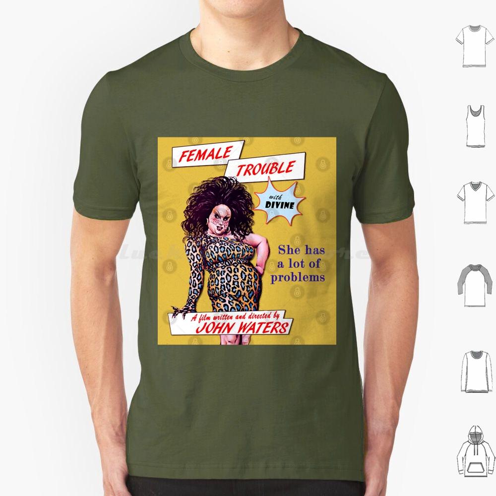 Female Trouble DivineJohn Waters Bizarre Cult Movie T Shirt 6xl Cotton Cool Tee Divine Bizarre Cult Film Cult Films Cult S
