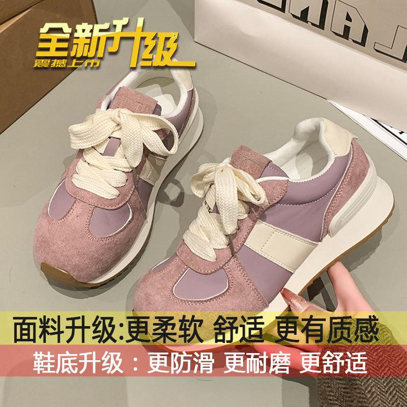 

Шикарный нишевый дизайн студенческие вафельные кроссовки 2025 весна новинка на толстой подошве уродливые милые спортивные папины кроссовки женские 40