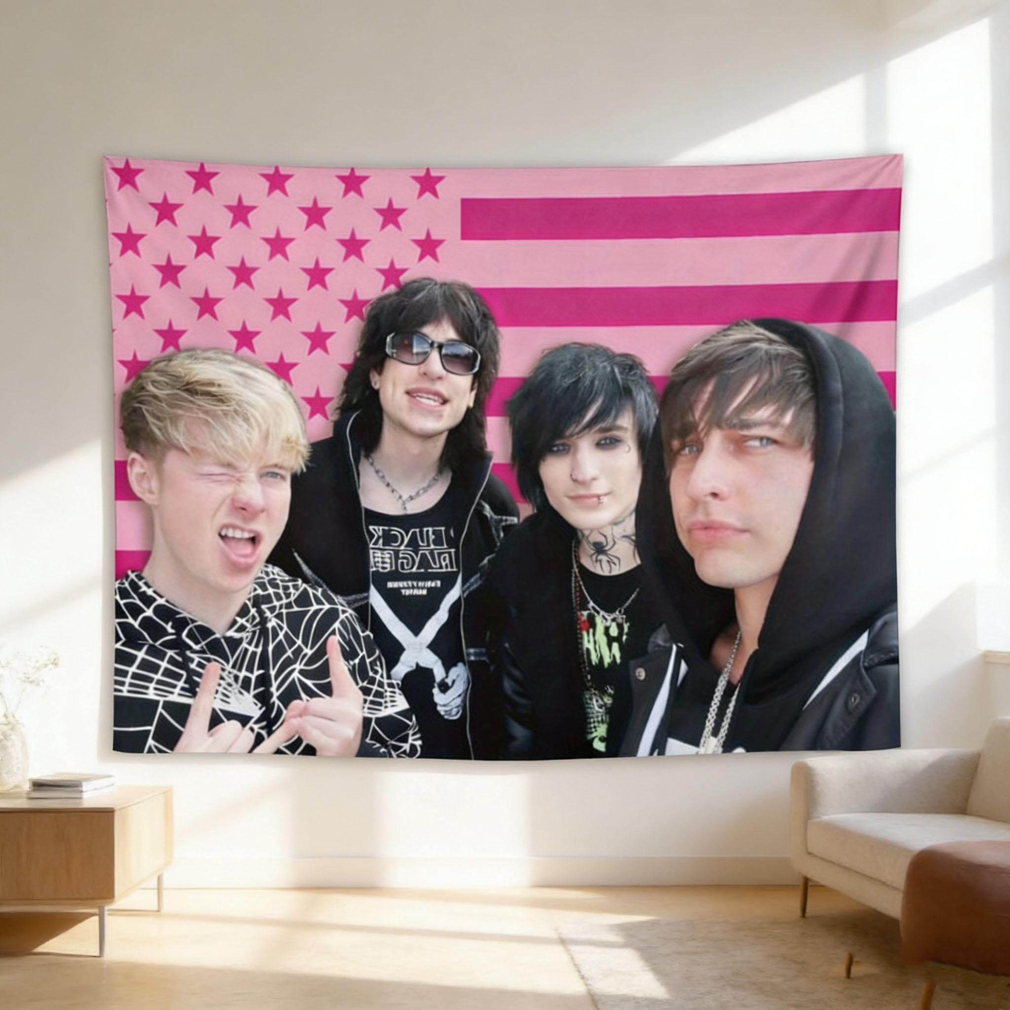 

Jack Johnny Pink Flag Tapestry 36x60 Inch Fun Colby Themed Wall Decor for Man Cave Dorm Outdoor Party Banner 74x94cm(29x37in)