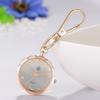 Keychain Watch Clip Carabiner Watch Pocket Watch Ladies Analog Waterproof Rose Gold Fashion Accessory