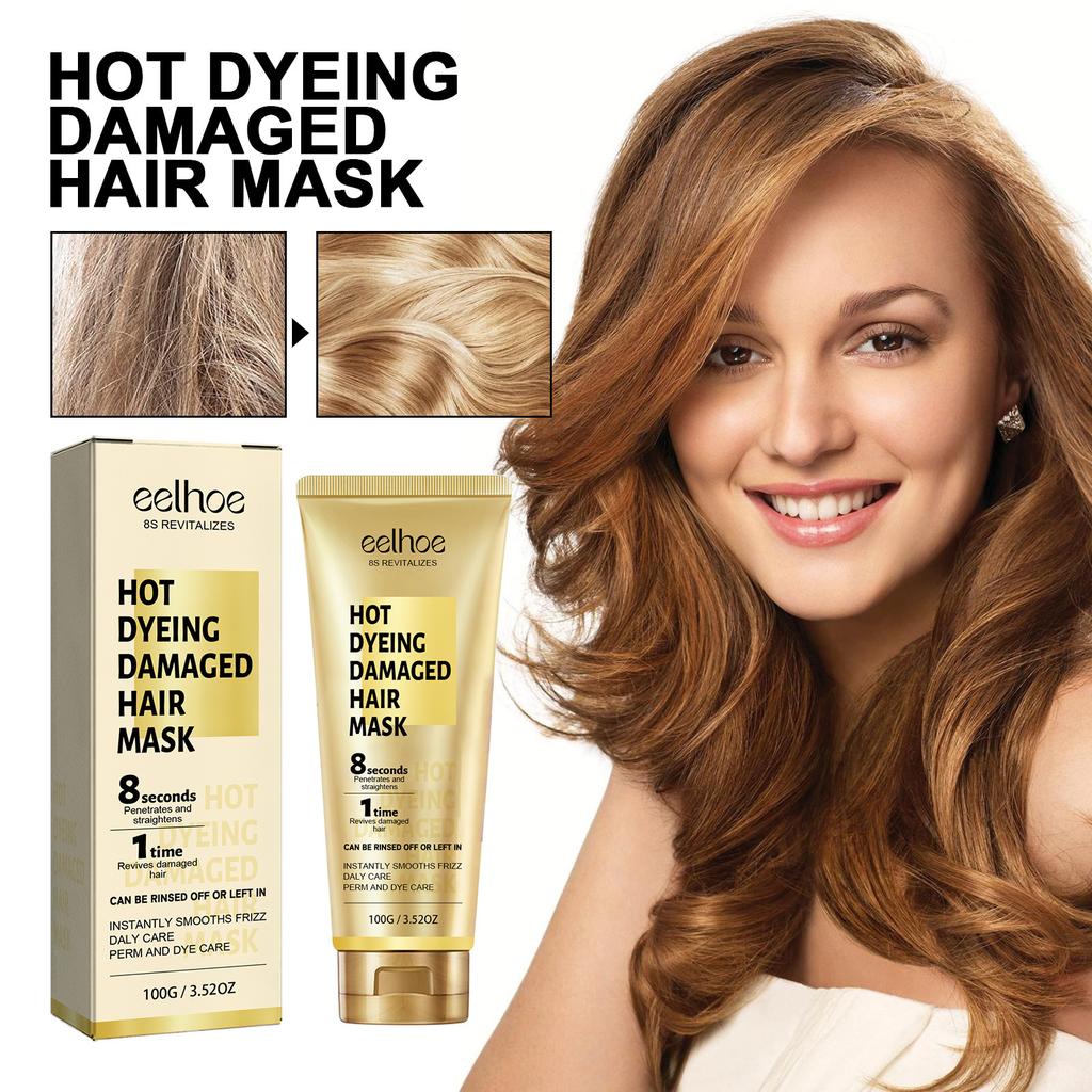 Keratin-Haarpflegecreme repariert beschädigtes, trockenes und krauses Haar, spendet Feuchtigkeit und macht das Haar weich, Haarpflege