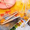 6pcs Stencil Paint Brushes Set Bristle Hair Wooden Handle Perfect For DIY Crafts Watercolor Oil And Acrylic Painting