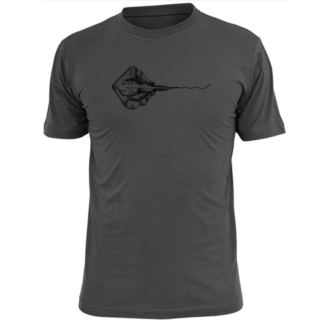 Mens Ray Flatfish Sketch T shirt Stingray 3XL