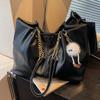 High-end Style Large-capacity Tote Bag for Students' School Commuting and Carrying on Their Shoulders