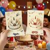 Four-Layer Cake Pop-Up Greeting Card Surprise Gift Folding Birthday Cake Card  Elders Gift