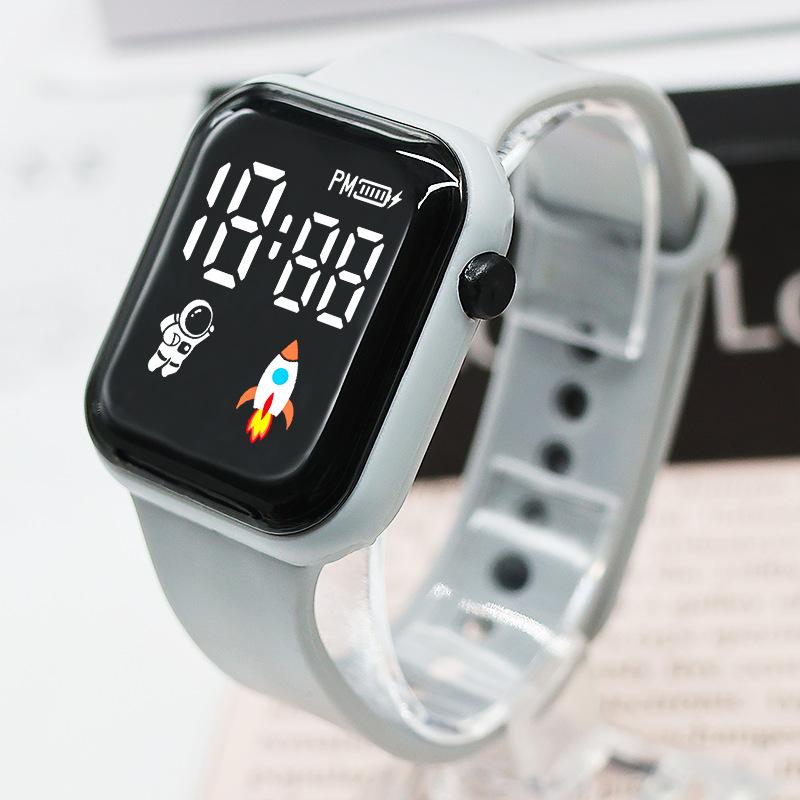 Square Astronaut Led Electronic Watch Life Student Leisure Electronic Watch