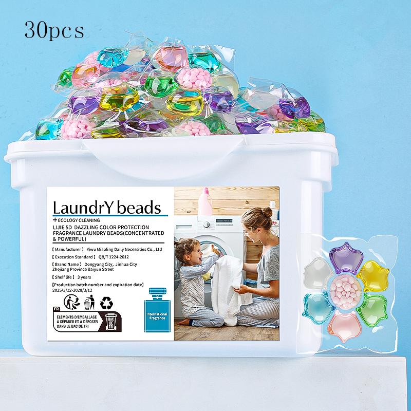 30-50 Pieces of Laundry Beads 7-in-1 Laundry Beads Fragrance Beads Essential for Home Apartments and University Dormitories