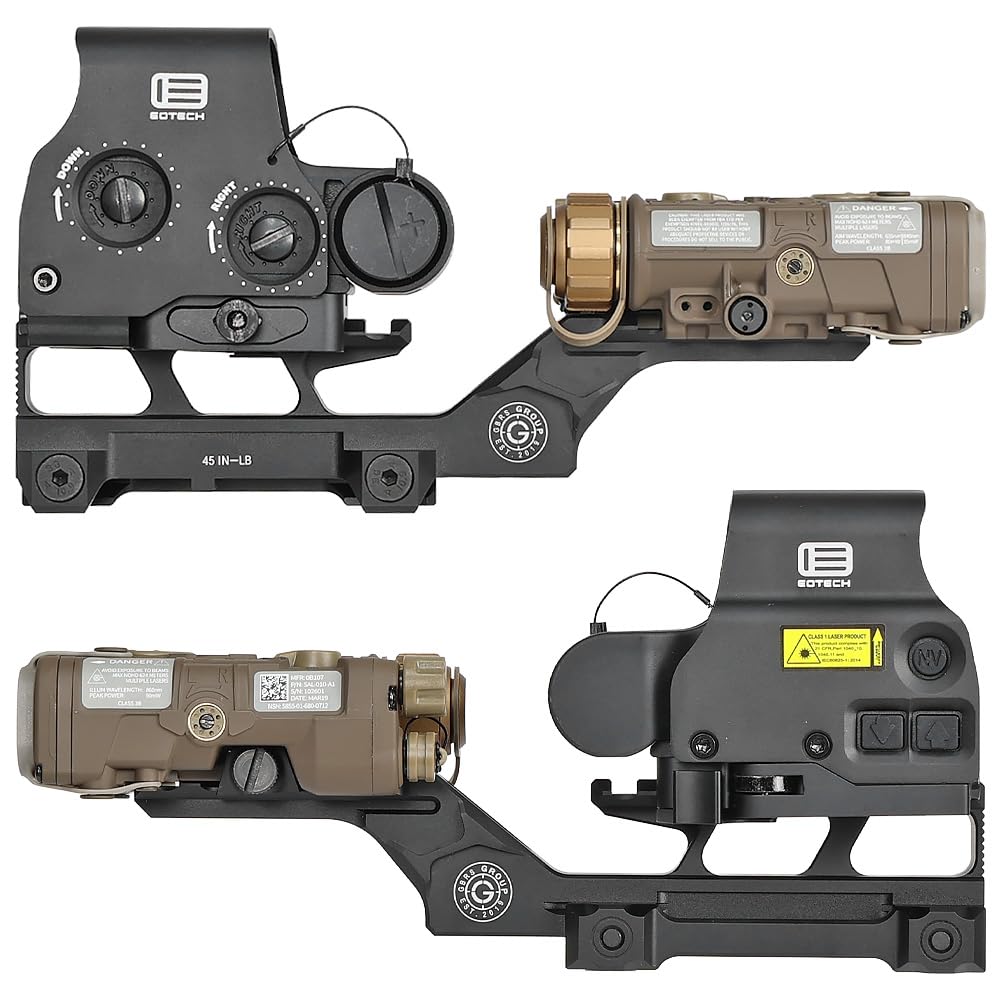 Ryohin Buhin Evolution Gear GBRS Group HYDRA V2 2.91-inch Super High Mount Riser Replica, Hard Anodized Black, 20mm Rail Type, 068 Aluminum Alloy