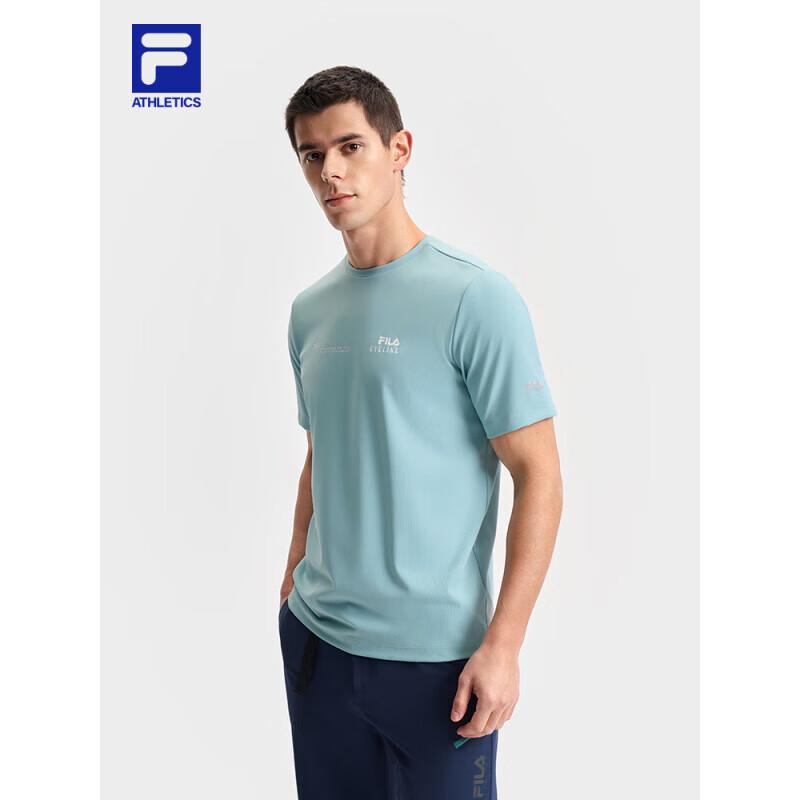 Мужская летняя вязаная футболка FILA для велоспорта с защитой от солнца L