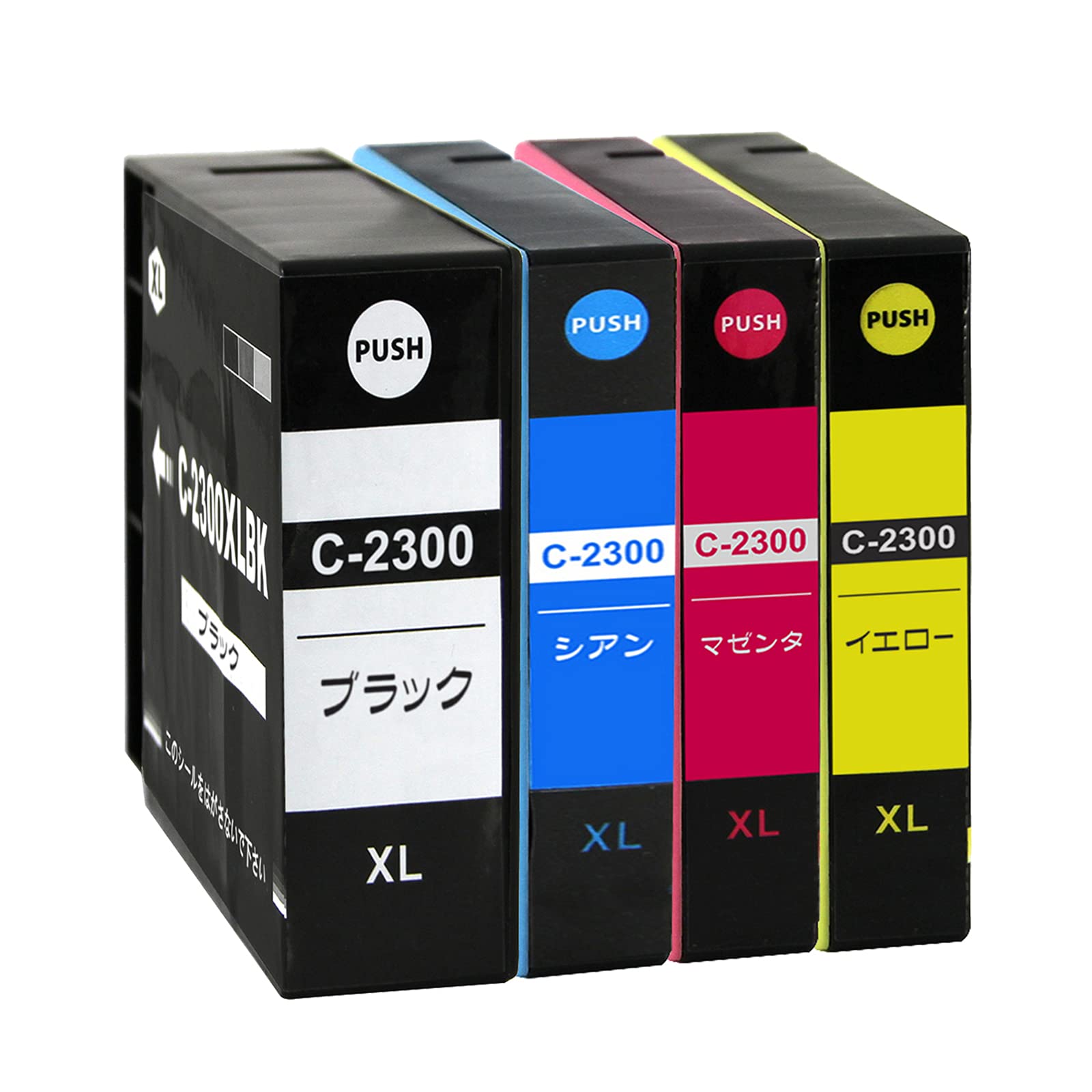 

Canon Pigment Set Compatible Ink Canon All MAXIFY Remaining Ink Level Display PGI-2300XL (BK/C/M/Y) 4-Color Cartridges, PGI-2300 Ink, Colors,