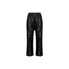 (WMNS) Always Original Faux Leather Track Pants Asia Sizing 'Black' Women's HF2017