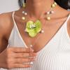 Luxury Moth Orchid Stacked Necklace High-end Exquisite Flower Neck Pendant  Women