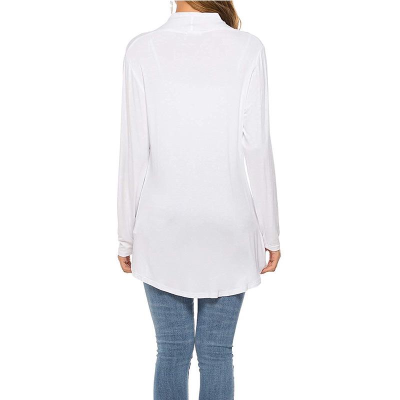 European & American Women's Slimming Mid-Length Long-Sleeved Cardigan