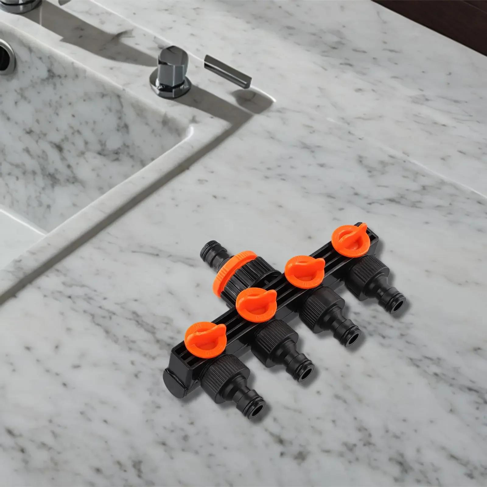

Distributor Faucet Faucet Dispenser Watering Connector 183*122MM 4 Way Hose Leakproof Plastic Water Pipe Separator Diverter China Mainland