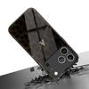 Leopard Print Letter A Pattern Glass Phone Case for iPhone 17 16 16ProMax 15 14 13 12ProMax 11 11Pro Anti-drop protection