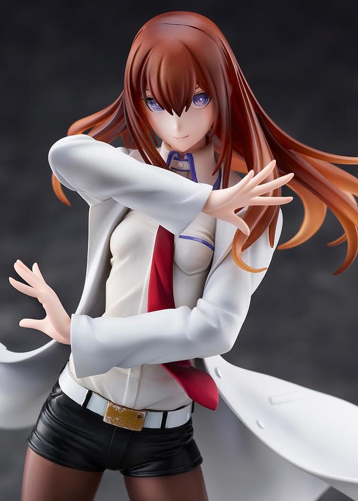 STEINS GATE Makise Kurisu Coat Scale Plastic Finished Partially Made of ABS [White Style] 1/7 Product,