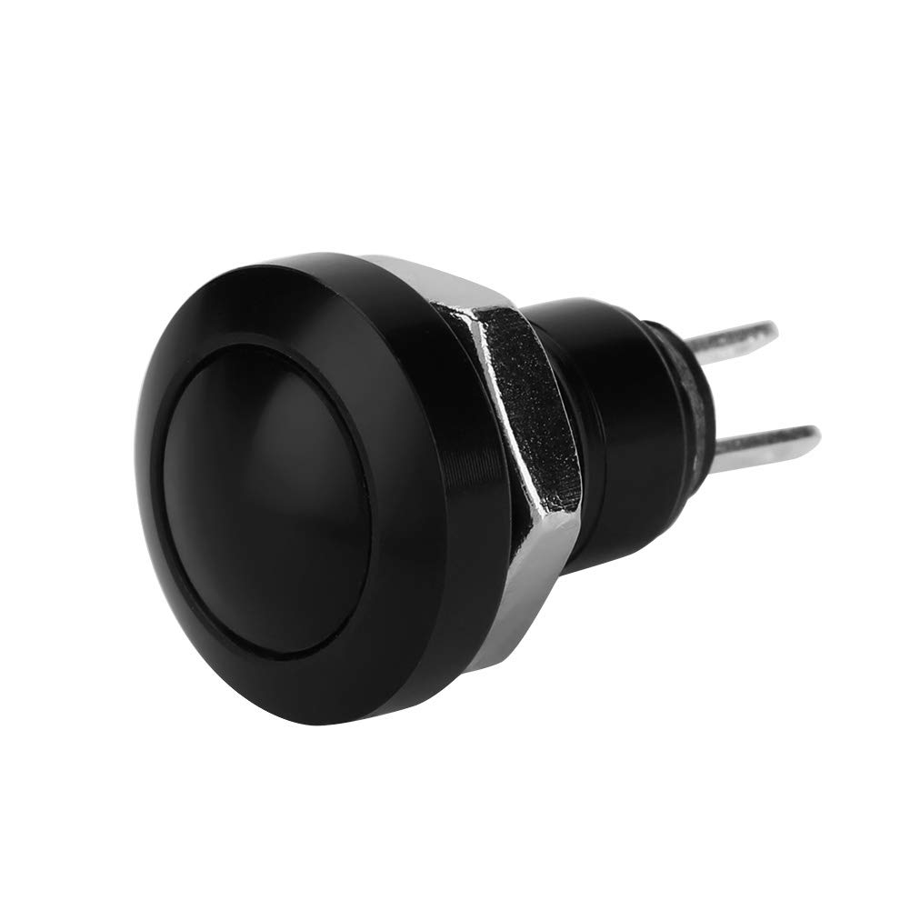 

Мгновенная кнопка-переключатель для автомобиля 1А 24В 8 мм Мини-кнопка питания Корпус из цинко-алюминиевого сплава для монтажного отверстия 8 мм(черный)