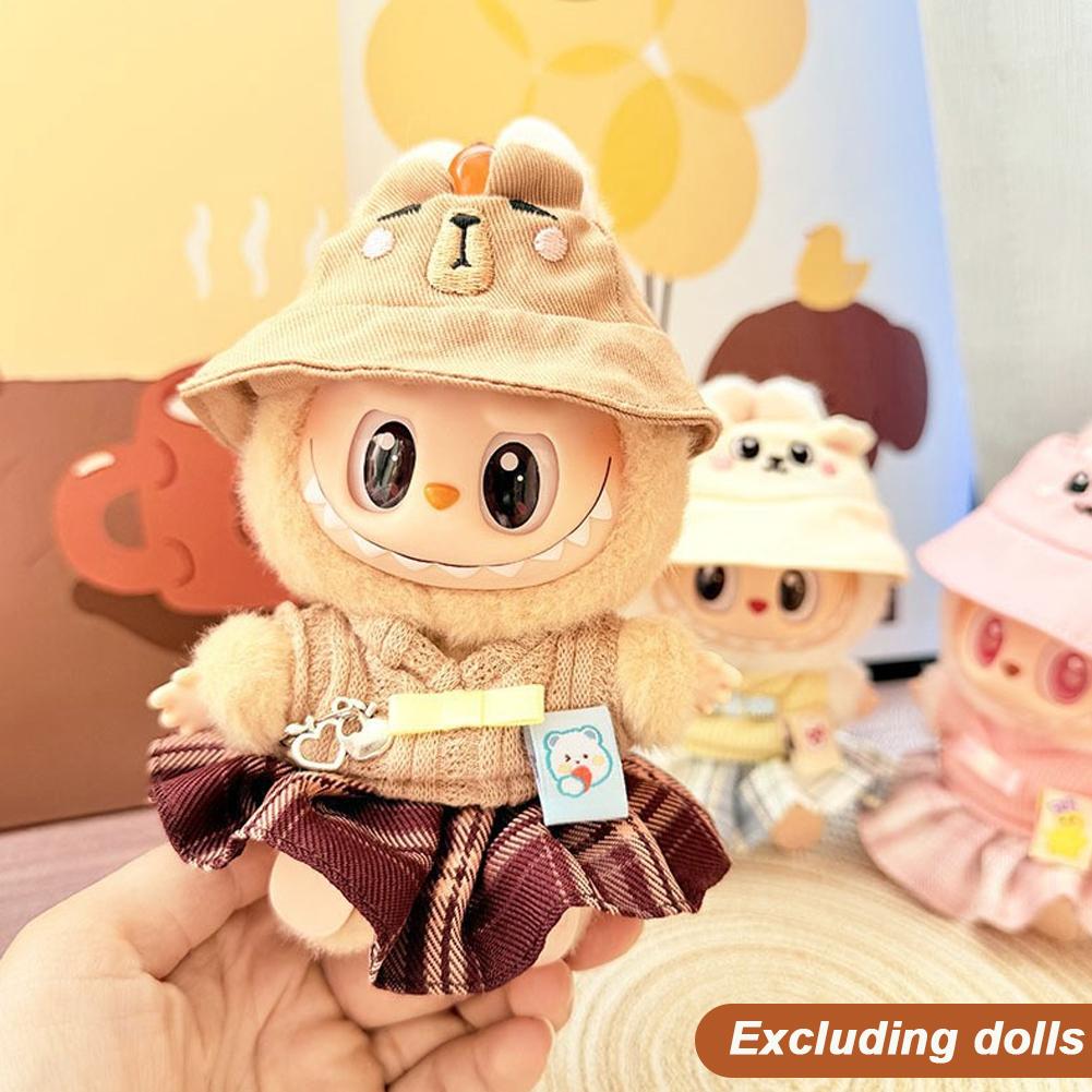 

Для 17см куклы Лабубу Модная одежда Платье Милая кукольная одежда Аксессуары для кукол