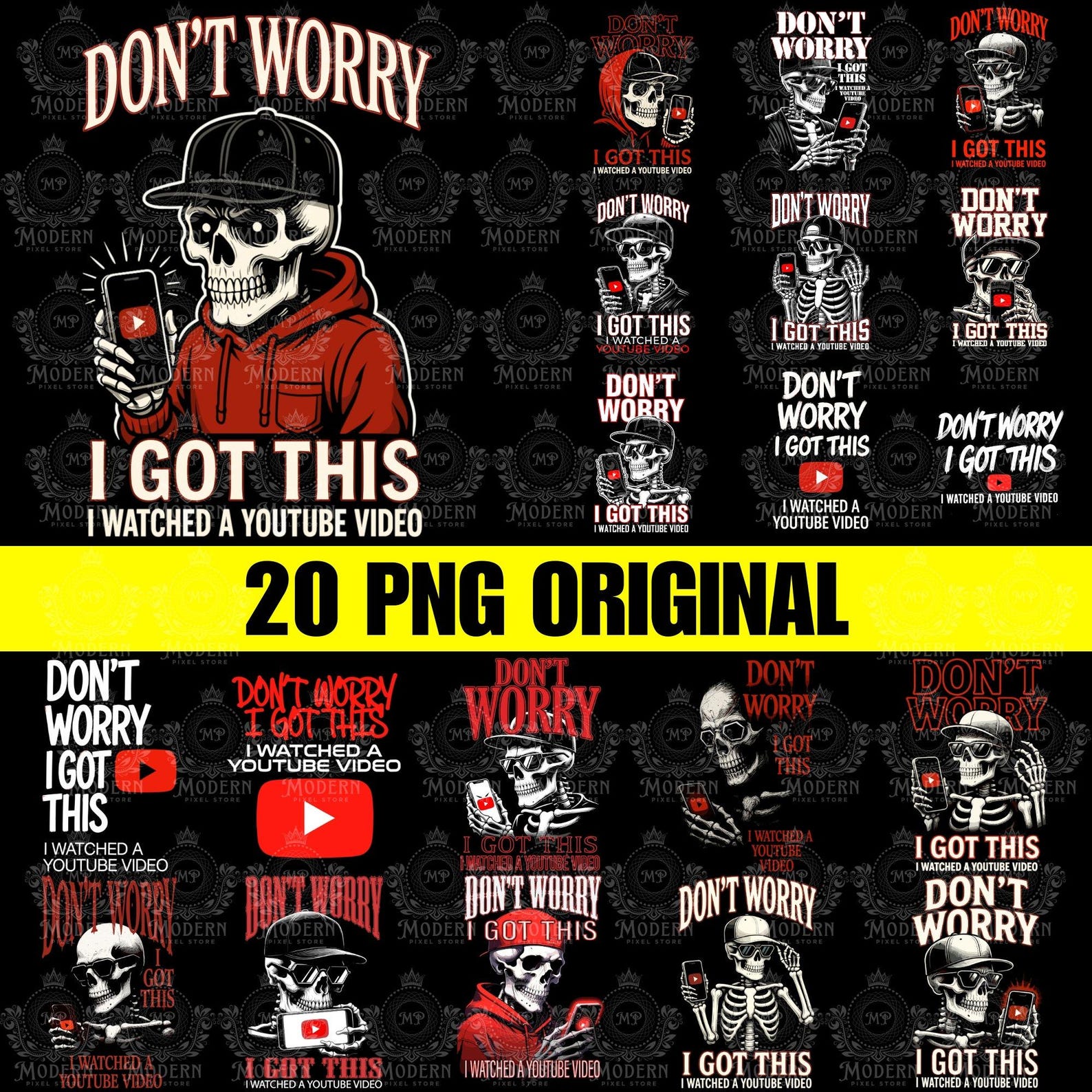 20 Funny YouTube Video T-Shirt: Don t Worry I Got This Design (Digital Download) 2XL