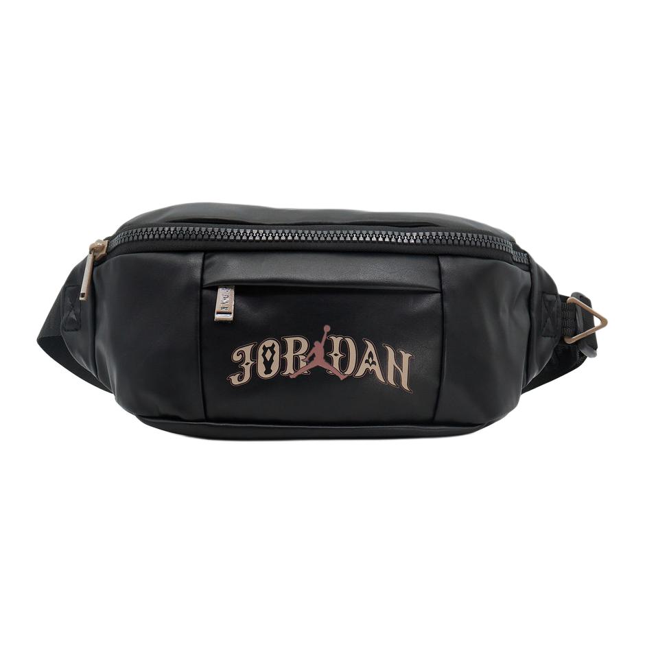 

Jordan 2.8L Regal New Year Series Casual Synthetic Leather Waist Bag Unisex Waist Bag Black JD2613098AD-003 Black