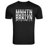 Manhattan Brooklyn New York Typography Graphic T-Shirt