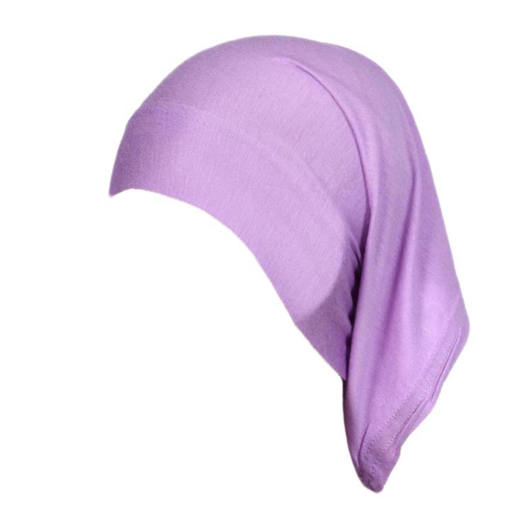 Silk Milk Elastic Undercap Ethnic Snood Solid Color Head Wrap