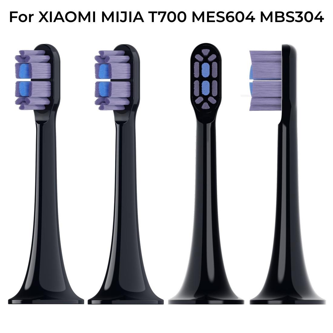 

4 Pcs/Pack Electric Toothbrush Replacement Heads For XIAOMI MIJIA T700 MES604 MBS304 Fully Effective Ultra-thin With Dust Cover