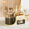 Desktop Rotating Makeup Brush Storage Cartridge Cosmetics Storage Box Shelf Countertop Dresser Lipstick Eyeshadow Pen Holder