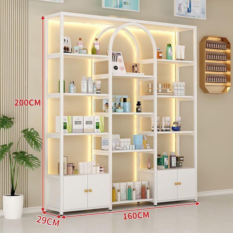 Floor-Standing Multi-Layer Nail Polish and Beauty Salon Display Rack