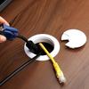 Round Desktop Cable Organizer & Decoration Ring – Cable Hole Cover & Wiring Outlet Seal
