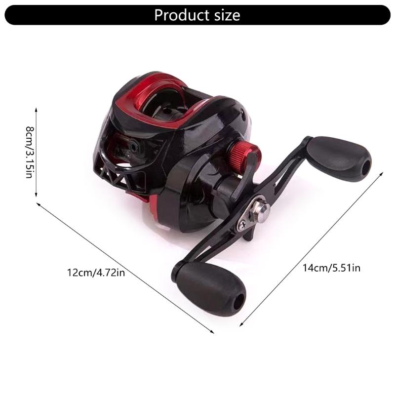 Casting Reel, Carbon Fibres Wheel Baitcasting Reel Left Right Hand Fishing Reel Magnetic Brake Fishing Maintenance Tool
