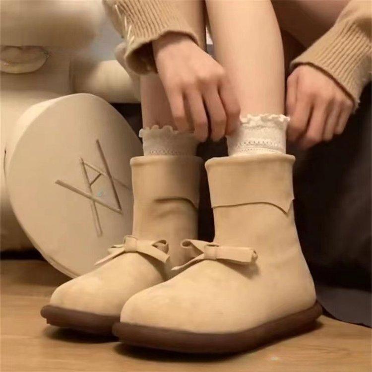 

Теплые толстоподошвенные нескользящие толстоподошвенные зимние ботинки для женщин бархатные с утолщением новые теплые хлопковые туфли на одну педаль 40