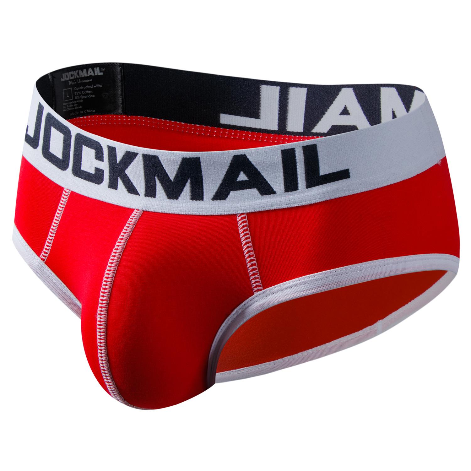 

Трусы JOCKMAIL, хлопковые мягкие удобные дышащие спортивные повседневные мужские нижнее белье, 9 цветов, модные трусы XXL красный