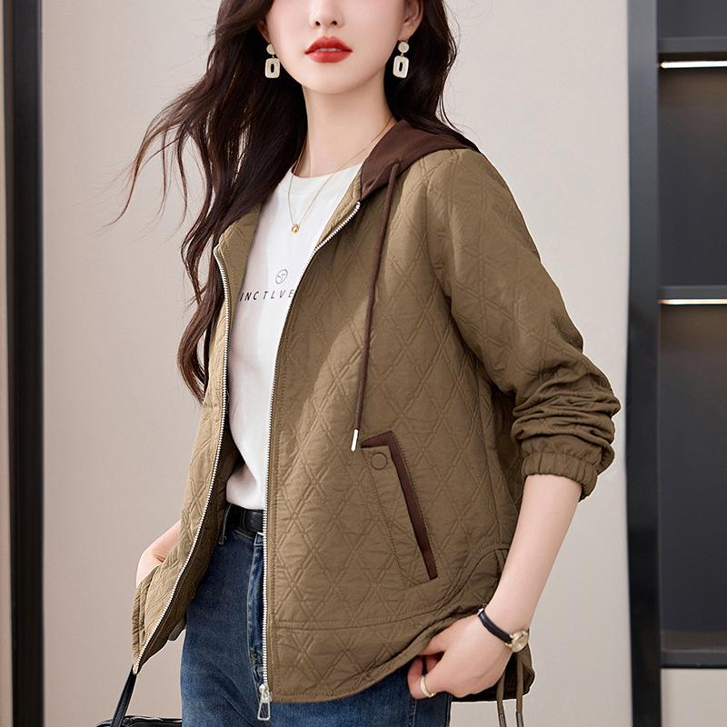 Women's 2024 Spring/Autumn Casual Short Baseball Jacket, Loose Fit, Fashionable Style