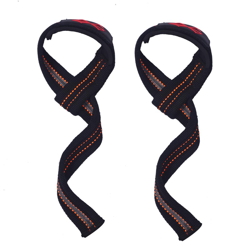Custom Logo High Quality Soft & Adjustable Cotton Polyester Material Fitness Safety Figure Eight Weightlifting Straps