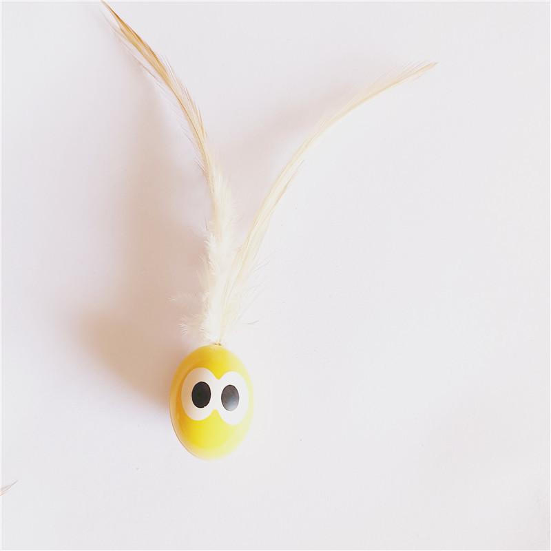 3/5 Pack Cat Toy Balls with Feather Tails - Stimulate Instinctive Play, Enhance Pet - Owner Bond